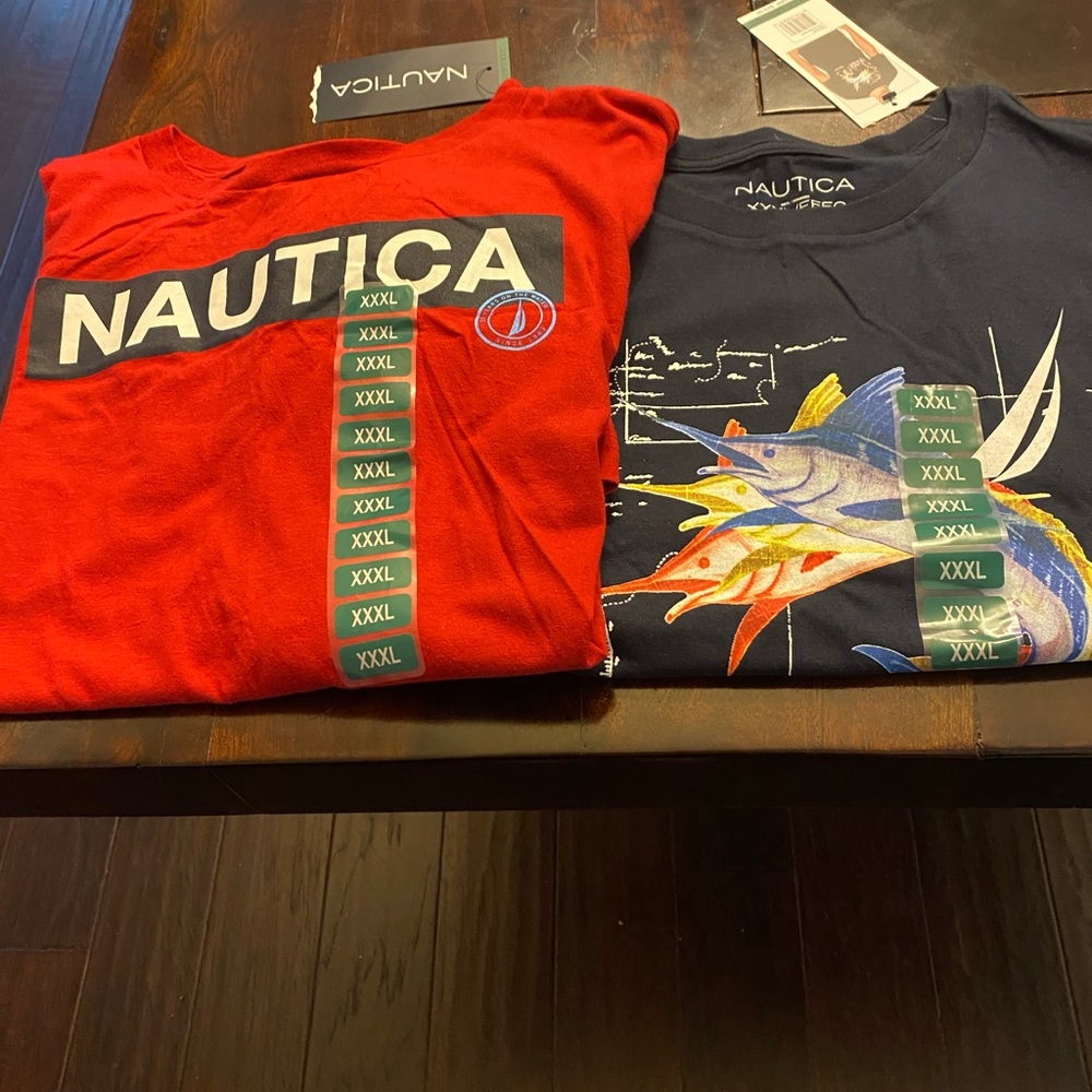2 Brand New XXXL Nautica Men’s  T-Shirts
